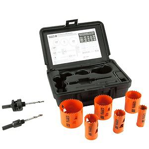 New klein tools 8-piece bi-metal hole saw kit 31902