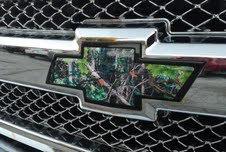 Chevy silverado grill & rear emblem decals(pair) camo gloss vinyl fits 2007-2013