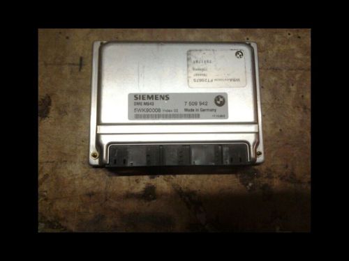 Bmw engine control unit (dme) siemens ms43: bmw 7509942 siemens 5wk90008