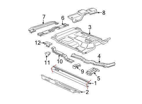Ford oem floor pan 7l5z1311135a image 3