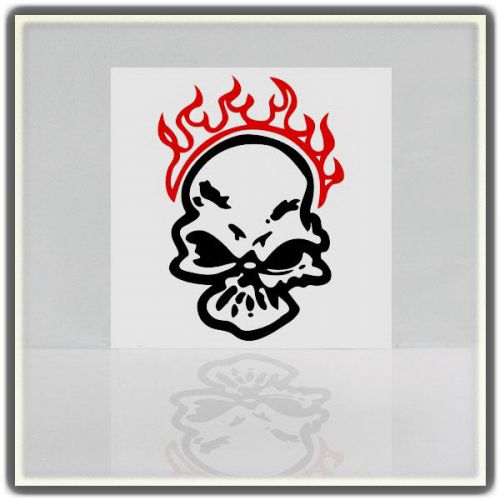 Car truck vinyl decals sticker tailgate decal pirate skull  flames   #cj48
