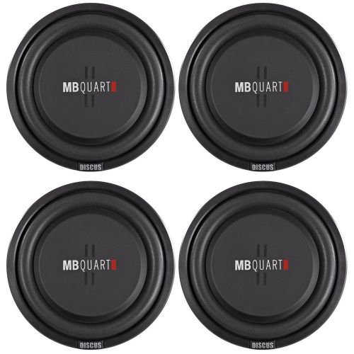 (4) mb quart ds1-254 10" shallow mount car/truck subwoofers w/poly cones