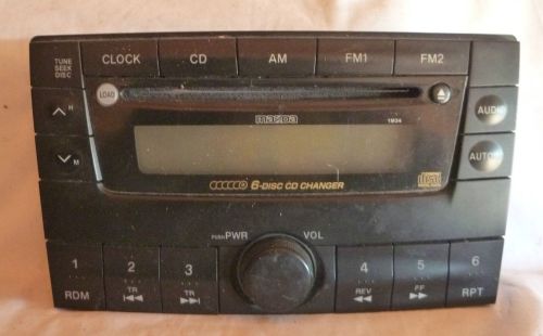 00-01 mazda mpv radio 6 disc cd player faceplate replacement lc72669rxb oem