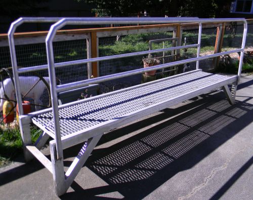 Custom aluminum bridge dock ramp gangway w/ steel grate heavy duty! 10' nice!