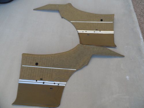 68-69 oldsmobile cutlass 442 w30 ht mint original gold rear interior side panels