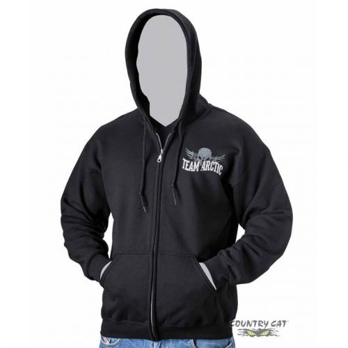 Purchase Arctic Cat Men's Team Arctic Skull Full Zip Hoodie Black
