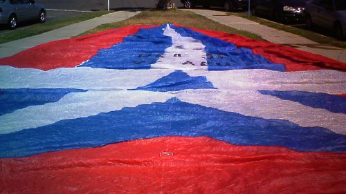 Used sailboat sail spinnaker .75 oz crisp nylon racing symmetrical  luff 52'4"