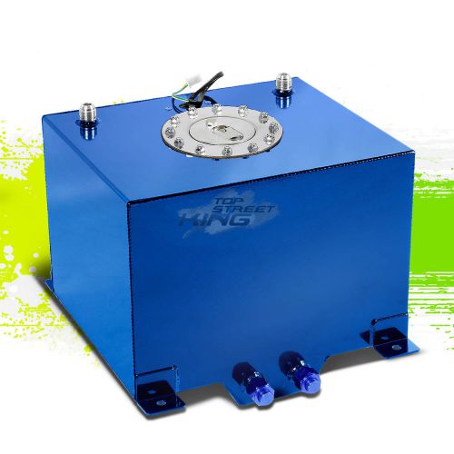 8 gallon/30.5l lightweight blue aluminum gas fuel cell tank+sender 15x12.5x10"