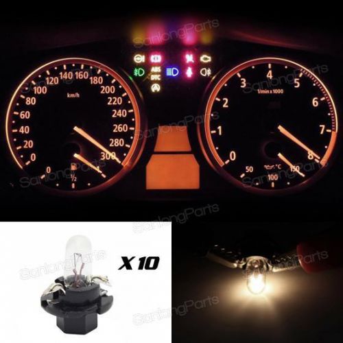 10pcs b8.4 insturment cluster dash panel indicator bulbs 1.2w for 93-97 volvo