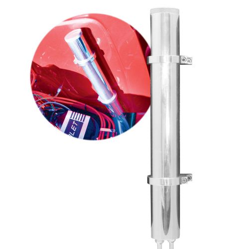 Radiator tank for 65-76 impala 12in wide bracket single 7/16 npt fitting w tubes