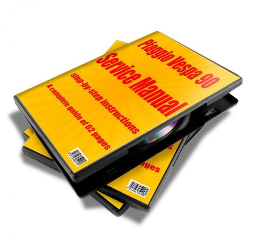 Piaggio vespa 90 service repair manual on cd free shipping.