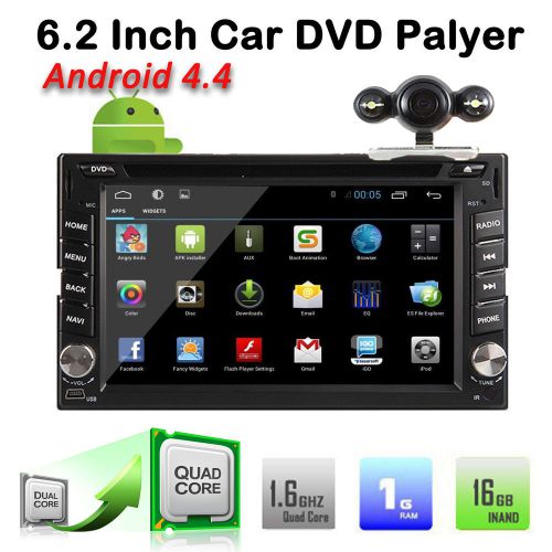 Android 4.4 quad core radio 6.2"  car stereo dvd player 3g wifi gps navi+camera