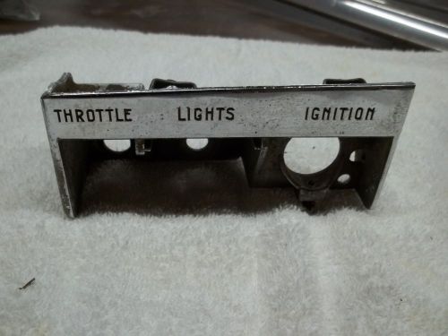 1940 buick  chrome dash bezel for throttle, ignition &amp; light