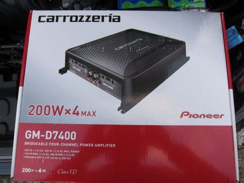 Carrozzeria 200w × 4 car power amplifier gm-d7400 new f/s from japan