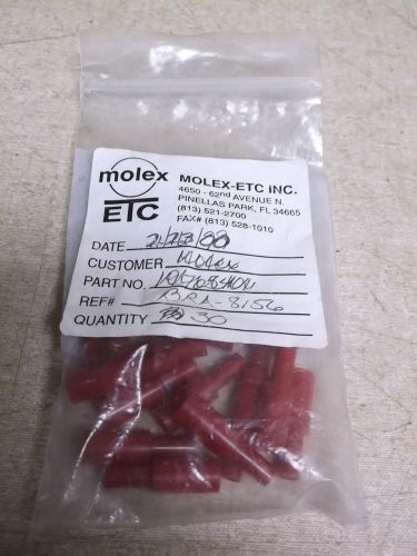 New molex etc bra-886 lot of 30 red connectors *free shipping*