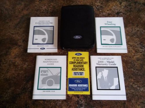 2000 ford super duty owners manual w/ supplements &amp; case - #c