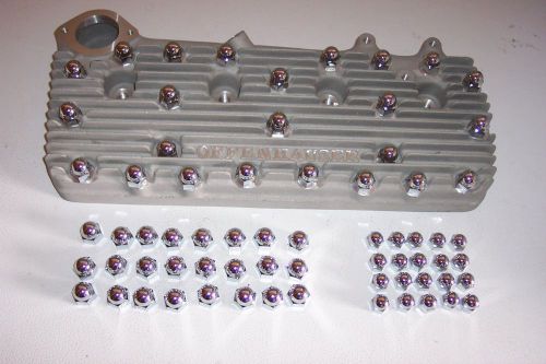 Flathead ford v8 chrome acorn nut covers, cyl heads and intake, both sets