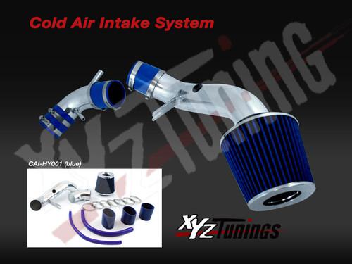 Blue cold air intake system +filter for 97-01 tiburon/96-00 elantra 1.8/2.0l