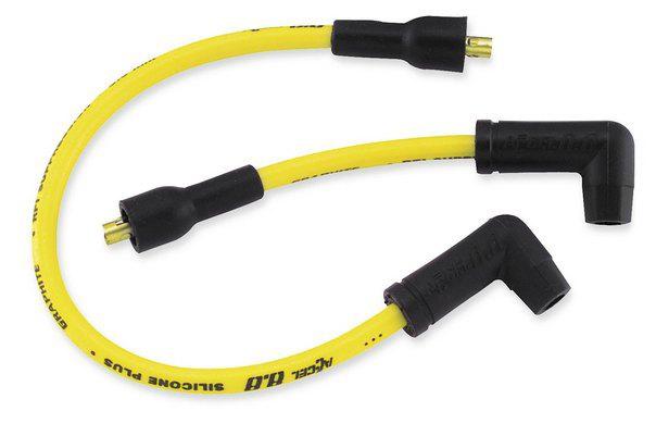 Accel spark plug wire set yellow harley-davidson flst 1991-1999
