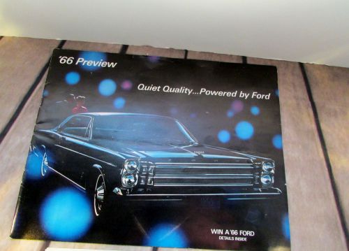 1966 original ford dealer mailer sales brochure 66 mustang &amp; all models preview