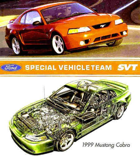 1999 ford mustang cobra svt brochure -mustang cobra svt convertible