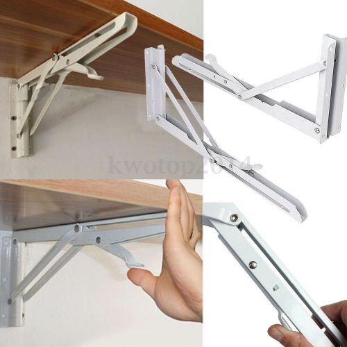 2pcs stainless steel folding shelf bench table folding shelf table chair bracket