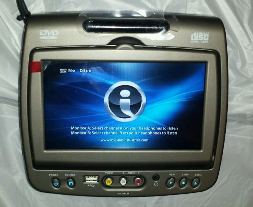 *new invision revolution ehmd 0701lt replacement headrest dvd monitor b