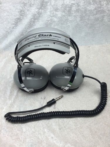 Vintage david clark model 100a stereophonic listen-only aviation headset