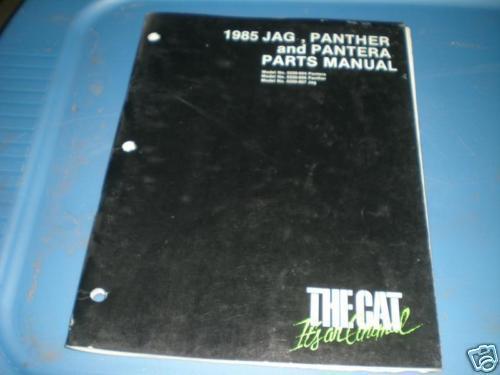 Arctic cat parts list manual 1985 jag panther pantera