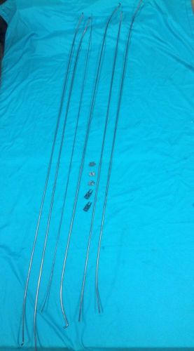 1959 chevy 59 chevrolet 4 dr. hardtop head liner bow set with mounting clips