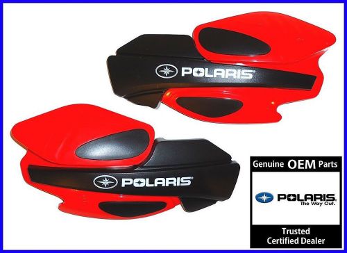 Oem 05-12 polaris iq shift rmk rush switchback red hand / wind guards 2876845