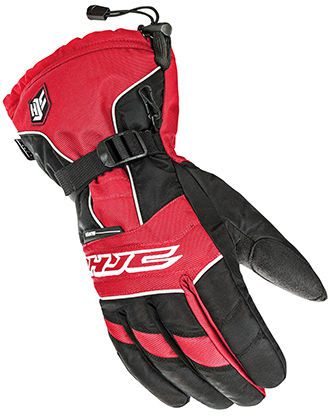 Hjc 15 men's storm red/black waterproof insulated snowmobile riding glove