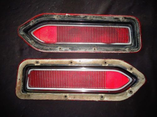 1970 plymouth b-body belvedere satellite taillight lenses 3403246 - 3403247