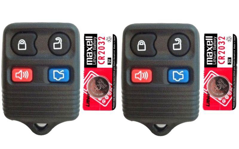 Brand new pair ford 4 but keyless entry key remote fob clicker + free batteries