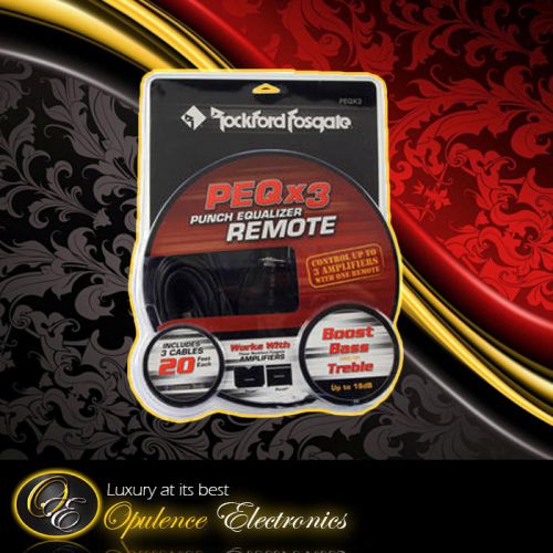 Rockford fosgate peqx3 bass/treble equalizer remote control 3x amplifiers
