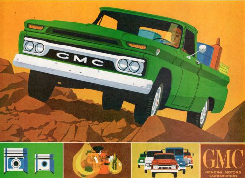 Vintage original 1964  gmc  pickup  trucks  advertisement - 10 1/4 &#034; x 13 1/4 &#034;