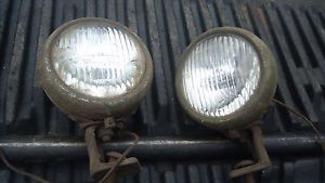 Vintage  fog lamp lights pair original