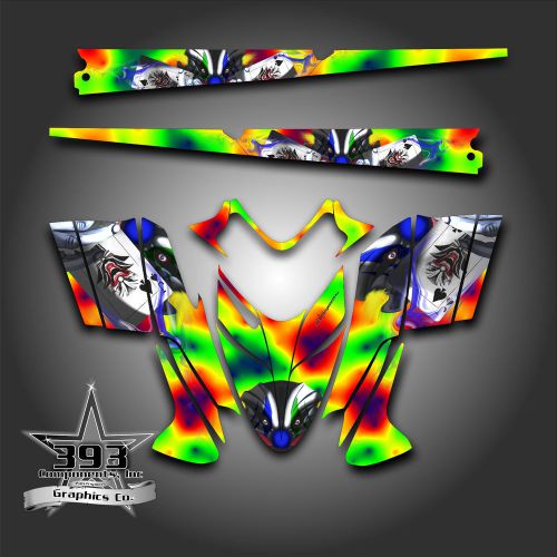 Polaris iq rmk shift dragon graphics decal wrap 05-12 with tunnel joker psycho