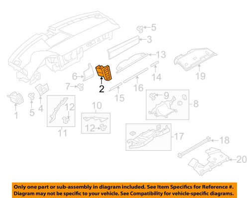 Porsche oem 10-15 panamera instrument panel dash-air vent left 97055214103dap