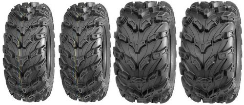 4 quadboss qbt672 8ply tires 2 front 27x9-14 26x9x14 &amp; 2 rear 27x12-14 26x12x14