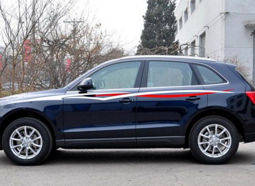 Car decal vinyl graphics side sticker body decal racing stripe for q5 suv #cb147