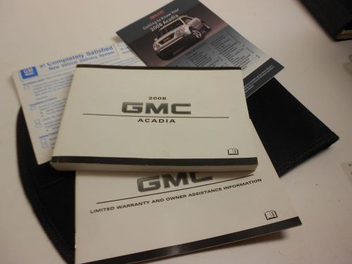 2008 gmc acadia owners manual set sle slt 4x4