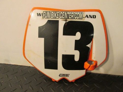 Ktm65 ktm 65 front number plate body plastic fender