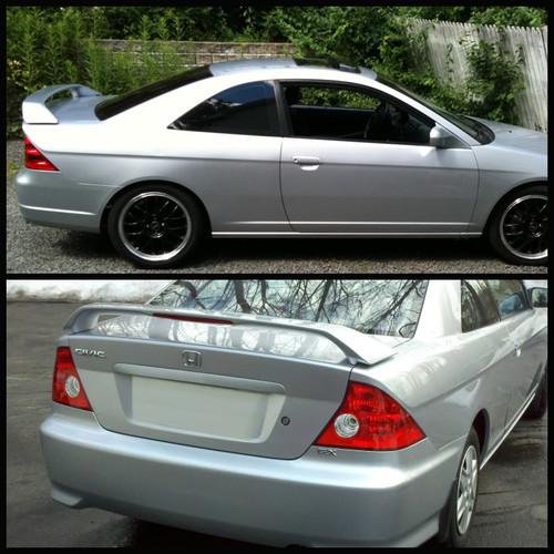 01-05 HONDA CIVIC 2DR COUPE EX LX DX SPORT REAR TAIL WING LIGHT WEIGHT SPOLIER, US $56.99, image 4