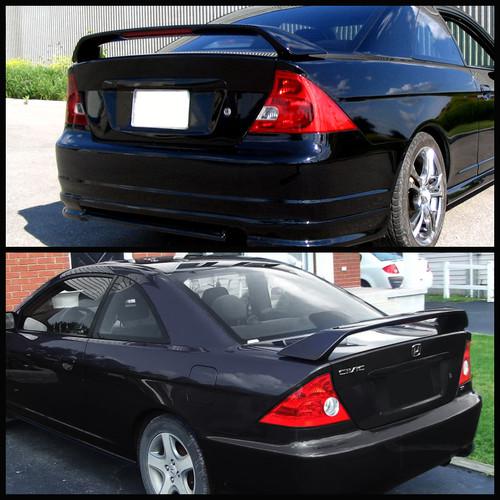 01-05 HONDA CIVIC 2DR COUPE EX LX DX SPORT REAR TAIL WING LIGHT WEIGHT SPOLIER, US $56.99, image 5