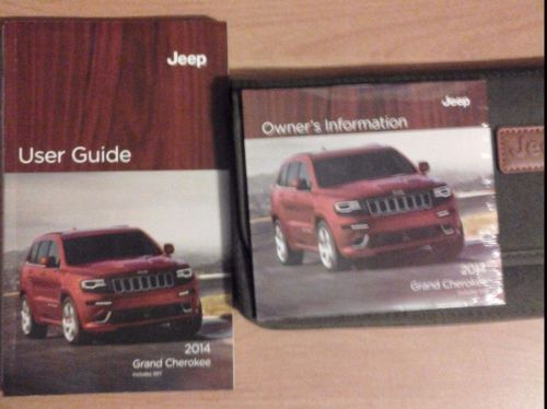2014 jeep grand cherokee / srt user guide + owners manual dvd packet brand new