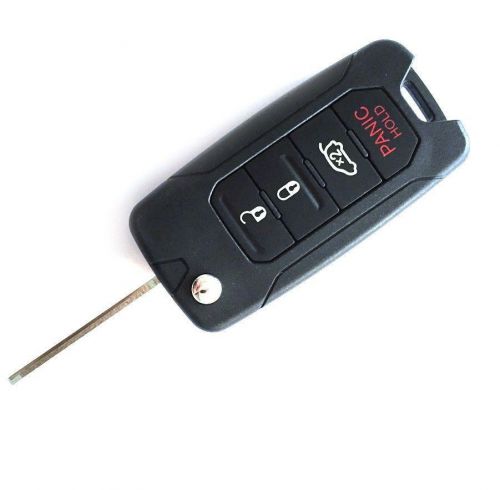 Flip remote key 2+1 button 433mhz for chrysler dodge jeep fcc oht
