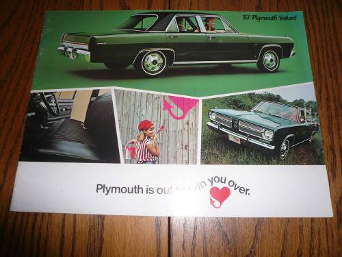 1967 plymouth valiant sales brochure - vintage