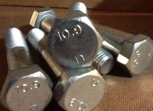 M20 x 100mm long hex head bolts 10.9 (5pcs)