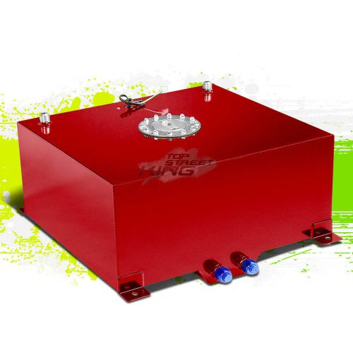 20 gallon/76l lightweight red aluminum gas fuel cell tank+sender 19.75x24x10"